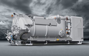 werking vacuümpomp Tri-lobe blower KOKS MegaVac Loader selfsupporting luchtverplaatsingsunit